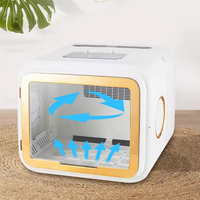 Boîte de séchage automatique pliable intelligente pour animaux de compagnie avec contrôle de température constant, sèche-cheveux écologique pour petits chiens et chats