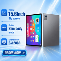 Tablet PC Android 14 de 15.6 Pulgadas con Pantalla Grande, MT6833 Octa Core, Soporte 5G, NFC, Batería de 12000mAh, para Negocios y Entretenimiento