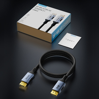 Câble personnalisé 3M avec connecteur M-M, gaine PVC, pour moniteur/ordinateur, 16K 60Hz, 8K 120Hz, 4K 240Hz, port 2.1