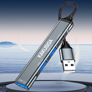 Kakusiga <b>Usb</b> Hub Type C 4 Port <b>Usb</b> <b>2.0</b> 3.0 With <b>Cable</b> For Laptop Pc - Product Image 2