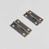 Mini Charnière en Bronze Antique 34*21*0.4mm, Quincaillerie d'Usine pour Boîte Cadeau Rétro, Boîte à Bijoux, Boîte en Bois, Armoire Vintage, Pièces Artisanales