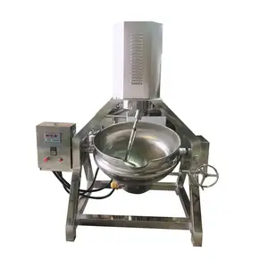 Industrial Stainless Steel pabrikan kecil Mini asap krim memasak Mixer Gas mengisi Jam kompor saus memasak Mixer