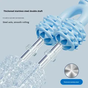 عصا تدليك بأسنان ذئب مزدوجة لليوغا واللياقة البدنية واسترخاء عضلات الساق موديل XY-001 - Product Image 1