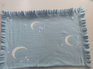 <span class=keywords><strong>Manta</strong></span> de Bebé Tejida Personalizada, <span class=keywords><strong>Manta</strong></span> Jacquard con Estampado de Luna y Estrellas, <span class=keywords><strong>Manta</strong></span> Envolvente con Volantes, Reversible, 100% Algodón, Cubre Cuna de Doble Cara - Product Image 5