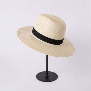 Chapeaux de plage grande taille tendance été, en paille naturelle Panama, protection solaire pour sports de plein air, voyages, pêche, protection UV - Product Image 6