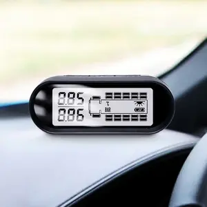 Oferta de fábrica, pantalla de energía Solar, Monitor de presión de neumáticos inalámbrico para camión, sistema Tpms, 12 neumáticos, Sensor de presión de neumáticos externo