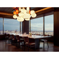 Ensemble de meubles de restaurant d'hôtel moderne, ensemble de tables et de chaises de restaurant, meubles de restaurant d'hôtel, tables et chaises