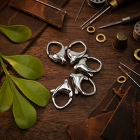 Composants de bijoux DIY en gros de la marque Byron, fermoirs mousquetons en acier inoxydable 316L pour la fabrication de colliers et bracelets