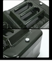 2.5 gallons 10L tambour d'huile de voiture réservé carré métal essence jerry bidon réservoir de carburant bouilloire Diesel baril d'essence en acier