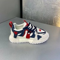 Chaussures Chunky Décontractées Multi-usages pour Hommes, Nouveau Style Printemps-Automne, Tendance Populaire Jeunesse, Confortables en Maille à Carreaux