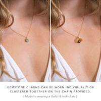 Collier pendentif en pierre naturelle du zodiaque, bijoux de mode tendance, cristal de guérison, pendentif délicat de pierre de naissance pour femmes, vente chaude