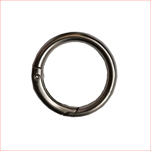 Anillo de resorte de aleación de zinc, 25 mm de diámetro interior, 33 mm de diámetro exterior, anillo de metal duradero para llavero, gancho para auriculares - Product Image 2