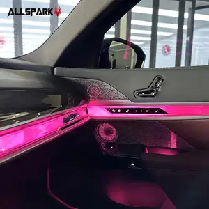 64 Colors LED B W Speaker Cover For BMW 7 Series Upgrade Interior Kit Car Inside Atmosphere Light