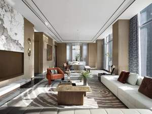 Design d'intérieur de style luxe léger, rendus 3D Max, plans de construction de maison, image, croquis, appartement, maison haut de gamme, Sanhai - Product Image 1