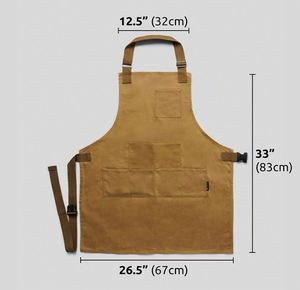 Free sample Water Resistant Waxed Canvas <b>Gardening</b> Tool <b>Apron</b> Adjustable Waist & Neck Multi-Purpose for <b>Gardeners</b>, DIY, - Product Image 2