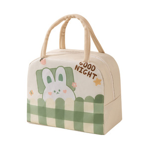 Cute Cartoon Bento Bag Insulated Lunch Bag For Kids Casual Style Storage - Product Image 5