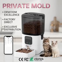 Comedero Inteligente Automático para Perros/Gatos con Control por Aplicación WiFi, Pantalla LCD, Recargable por USB, Capacidad de 6L, Extraíble y Fácil de Limpiar