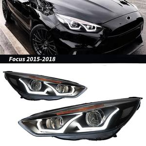 Pour <span class=keywords><strong>Ford</strong></span> <span class=keywords><strong>Focus</strong></span> <span class=keywords><strong>MK3</strong></span> <span class=keywords><strong>2015</strong></span> 2016 2017 2018, modification des phares, accessoires de voiture LED, lentille de projecteur, plug and play - Product Image 1