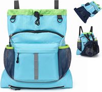Sac à dos à cordon imperméable et anti-sable pour la plage, petit sac de sport avec compartiment humide, sac à dos à cordon pour équipement de sport