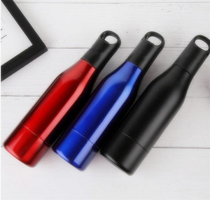 12Oz OEM/ODM Chân Không Chai Bia Chủ Slim 12Oz Skinny Cao Bia Bia Thép Không Gỉ Có Thể Làm Mát Với Silicone Chai Stopper - Product Image 2