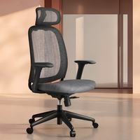 Silla Ejecutiva de Malla de Grado Profesional, Ergonómica, con Respaldo Alto y Base de Aleación de Aluminio para Proyectos Corporativos