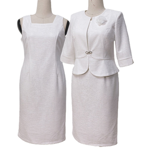 Vestidos formales elegantes para mujer, traje blanco, vestido de talla grande, ropa de mujer, trajes de iglesia para mujer, trajes de boda de talla grande para mujer - Product Image 4