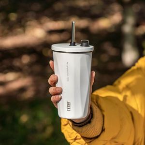 500Ml Hot Water Office <b>Double</b> <b>Wall</b> Stainless Steel Coffee Mug Tumbler With Logo Lids - Product Image 5