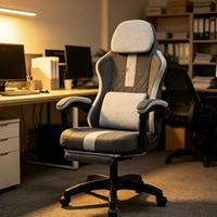 Chaise de jeu pour ordinateur réglable en hauteur, abordable, ergonomique, nouvelle chaise de jeu pour joueurs avec repose-pieds