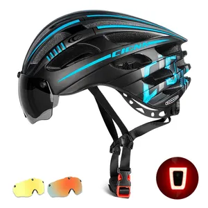 Sunrimoon Fabriek Voorraad Glazen Fiets Stedelijke Fietsen Helm Helmen Road Riding Bike Licht Led Helm Downhill Helm