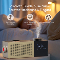 Diffuseurs d'arômes métalliques 3-en-1 2026 améliorés avec bruit blanc, diffuseur d'huiles essentielles pour aromathérapie, sans eau, pour chambre à coucher