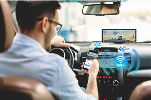 Caméra embarquée T99 4G Android 10,26 pouces avec écran LCD, enregistreur vidéo HD avec navigation GPS, Wi-Fi pour rétroviseur de voiture, résolution 1080p - Product Image 4