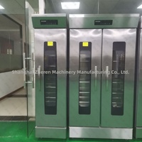 Armoire de Fermentation Professionnelle Entièrement Automatique à Contrôle Intelligent en Acier Inoxydable avec Écran Tactile, 16/32 Plateaux, Température 0-60°C