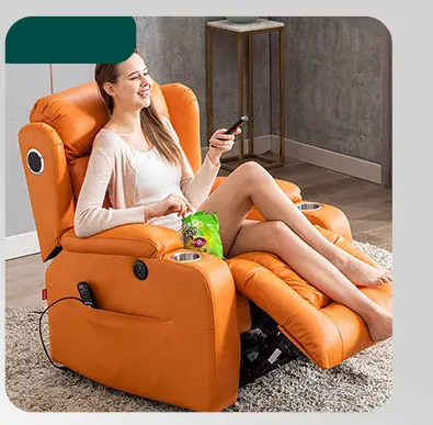 Набор откидных диванов с электроприводом, кресло для дивана, ручное современное индивидуальное дизайнерское кресло из натуральной кожи для гостиной, массажное кресло