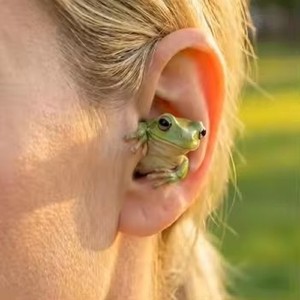 Audífonos Inalámbricos TWS Portátiles con Diseño de Animales en 3D, Audífonos con Orejas de Rana - Product Image 3