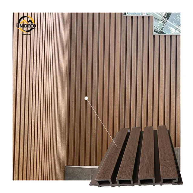 Wood Pvc Plastic Composite Decorative Outside Wpc Exterior Wall Panel