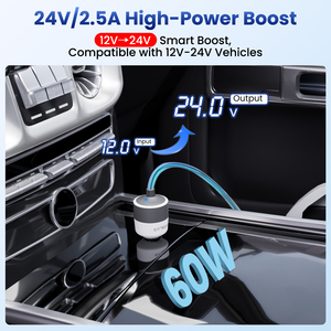 Convertidor Stargear Starlink Mini Adaptador para Coche Starlink Mini Enchufe para Encendedor de Cigarrillos Elevador de Voltaje de 12 a 24V para Starlink Mini - Product Image 2