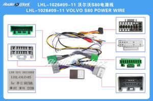 安卓<span class=keywords><strong>2</strong></span> Din车载收音机多媒体播放器通用配件电线适配器连接器插头电缆适用于09-11沃尔沃S80 - Product Image 2