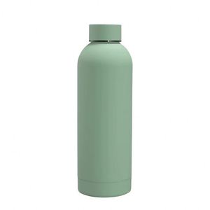Botella de Agua Deportiva de Acero Inoxidable de Doble Pared con Recubrimiento de Goma, Personalizada, de Alta Calidad, Suave al Tacto, de 350 ml, 500 ml, 750 ml y 1 litro - Product Image 1
