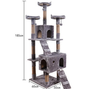 Poteaux à gratter <span class=keywords><strong>Stand</strong></span> Maison Condo Chatons drôles Centre d'activités de meubles à plusieurs niveaux Tour d'arbre à chat Cadre d'escalade pour l'intérieur - Product Image 3