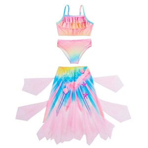 Conjunto <span class=keywords><strong>de</strong></span> Disfraz <span class=keywords><strong>de</strong></span> Sirena para Niñas con Accesorios, Traje <span class=keywords><strong>de</strong></span> Baño <span class=keywords><strong>de</strong></span> Princesa Sirena con Cola para Halloween, Fiesta <span class=keywords><strong>de</strong></span> Disfraces - Product Image 3