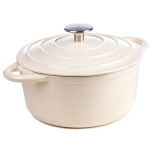 Cocotte en fonte émaillée de qualité supérieure, poignée ronde, plusieurs tailles (<span class=keywords><strong>18</strong></span>/20/22/24/26/28 <span class=keywords><strong>CM</strong></span>), compatible gaz/<span class=keywords><strong>induction</strong></span>/four - Product Image 2