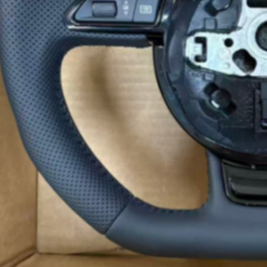 Volante Deportivo de Cuero con Fondo Plano y Perforaciones para Audi B8 B9 S6 S7 A4 <span class=keywords><strong>A5</strong></span> A6 A7 Q3 Q5 A3 S3 S8 R8 <span class=keywords><strong>S</strong></span> <span class=keywords><strong>Line</strong></span> - Product Image 5
