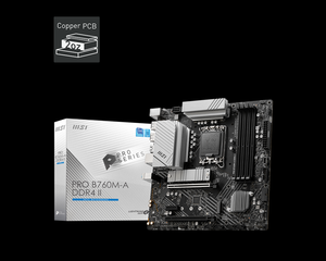 Nouvelle carte mère de jeu <span class=keywords><strong>MSI</strong></span> PRO B760M-A DDR4 II prend en charge la 13e carte mère CPU B760 - Product Image 1