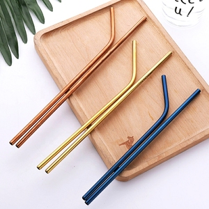 Hot Sale Custom Logo Metal 12mm <strong>Straw</strong> Set 8 Reusable <strong>Stainless</strong> <strong>Steel</strong> Metal <strong>Straws</strong> <strong>4</strong> Straight <strong>4</strong> Bent 2 Brushes <strong>1</strong> Pouch - Product Image 6