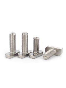 สลักเกลียวตัวทีสแตนเลส สลักเกลียวหัวค้อนแบบ T-Slot สลักเกลียวสำหรับร่องโปรไฟล์อะลูมิเนียม สลักเกลียวสำหรับงานหนัก อุปกรณ์ยึดสำหรับงานอุตสาหกรรม สกรูเกลียว - Product Image 5