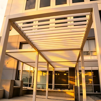 Système de ventilation, isolation thermique, étanchéité, réduction du bruit, toit à persiennes en aluminium extérieur