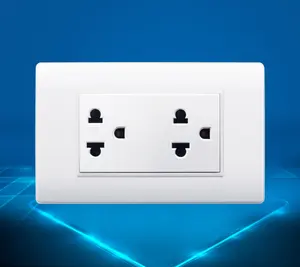 73*118Mm 2 Gang Thai Sockets Zuidoost-azi Ë Maleisië Amerikaanse Tripole Multifunctionele Socket Filippijnen 2 Gang Sockets