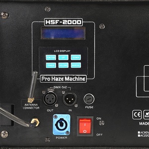 2000W Haze Máy DMX + LCD sân khấu hiệu ứng hazer chuyên nghiệp DJ Sân khấu bên máy LED PAR LED DMX 900W khói sương mù 1500W hotsale - Product Image 2