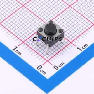 BX-TS-26-6643CJ Tactile Switch Through hole-4P,6x6mm Switch Single Pole Single Throw Round Button 2.6N Through Hole - Product Image 1