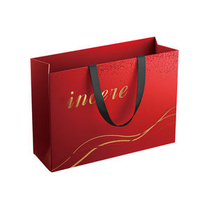 Sac en papier cadeau de luxe imprimé de logo personnalisé sacs à provisions en papier de carton blanc de bijouterie pour vêtements chaussures - Product Image 3